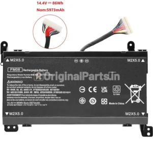 FM08 (14.4V-86WH) 16 Line Battery For Hp Omen 17-AN, Shadow Elf 3 Plus, Night Elf 3 Plus, Light and Shadow Elf 3 Plus, Shadow Elf 4 Plus, HP 17-w Series, FMO8, HSTNN-LB8B, HSTNN-LB8A